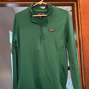 Patagonia Teal Quarter-Zip R1 Fleece
